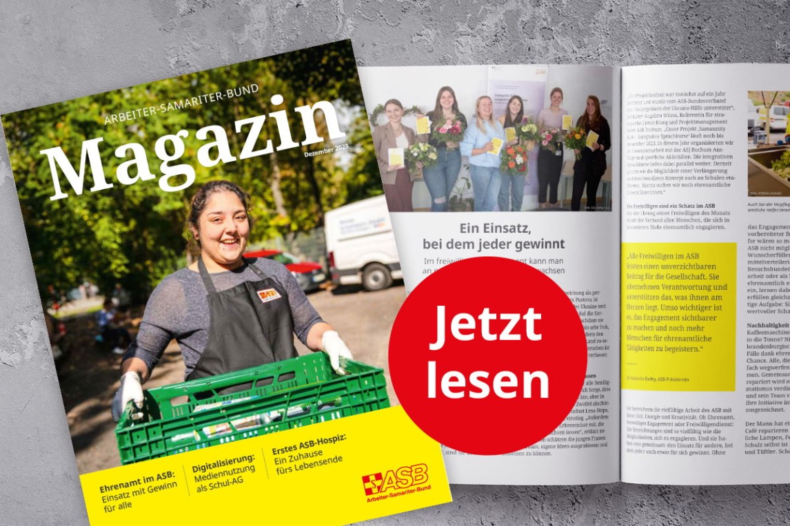 Die Dezember-Ausgabe des ASB Magazins ist da!