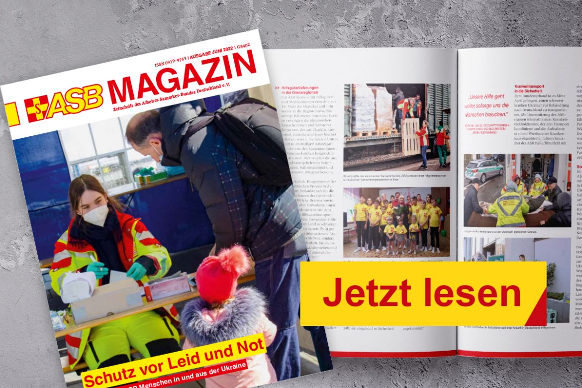 Die Juni-Ausgabe des ASB Magazins ist da!