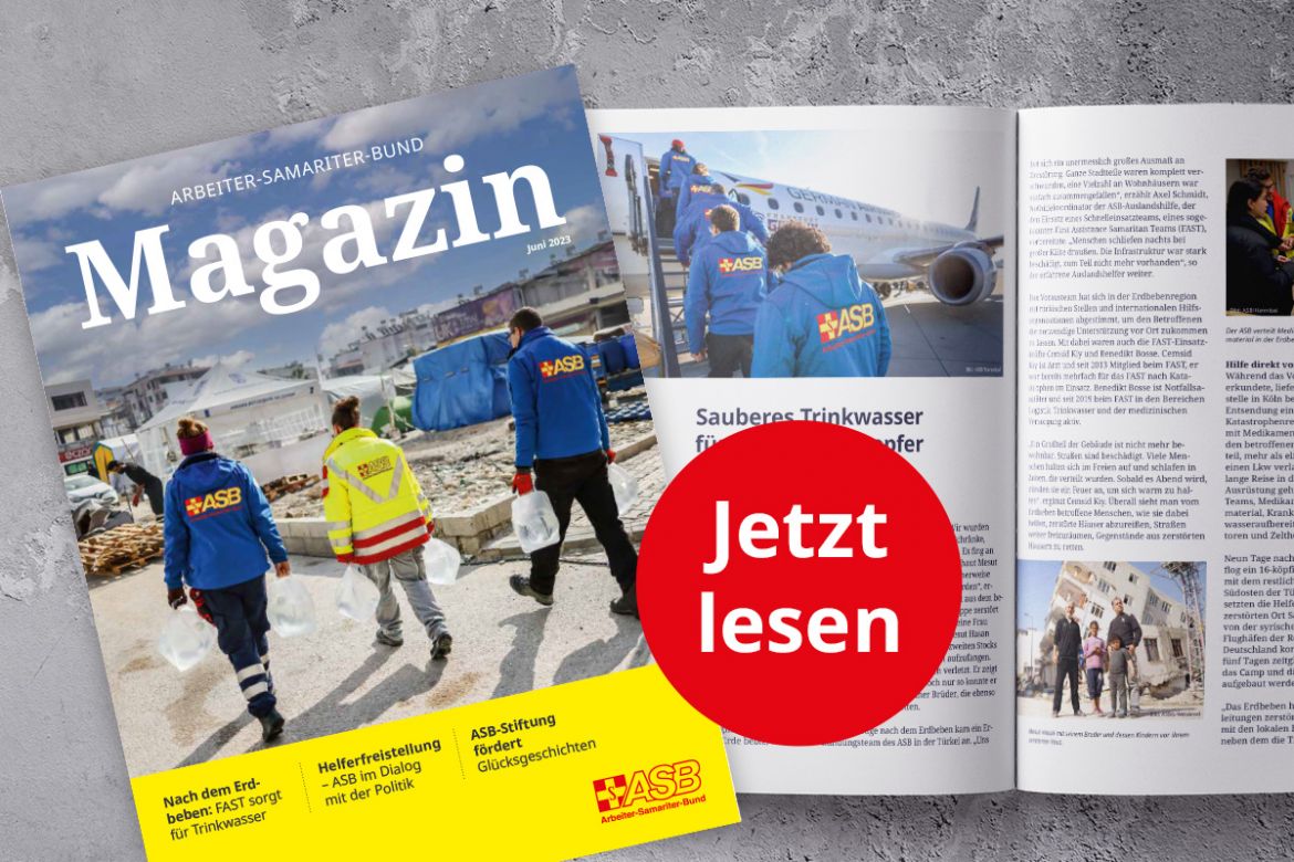 Die Juni-Ausgabe des ASB Magazins ist da!