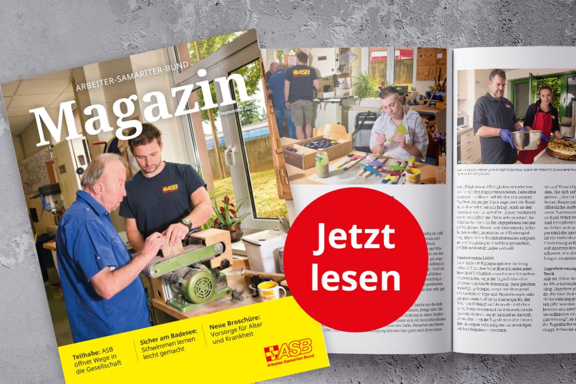 Die September-Ausgabe des ASB Magazins ist da!