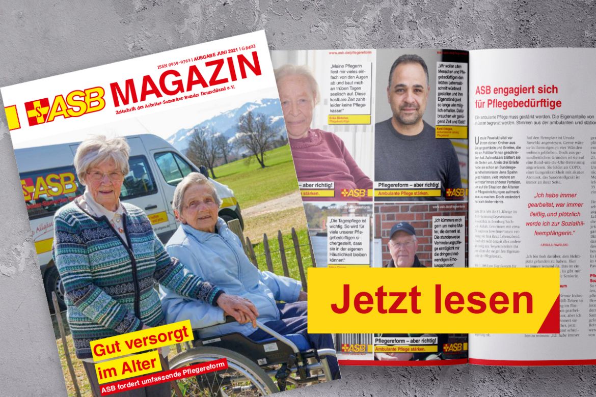 Die Juni-Ausgabe des ASB Magazins ist da!